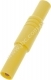 LAS S G  GE Wtyk bezpieczny (tuleja stała) 4mm prosty, przyłącze przykręcane, 24A, żółty, Hirschmann, 934097103, LASSGGE